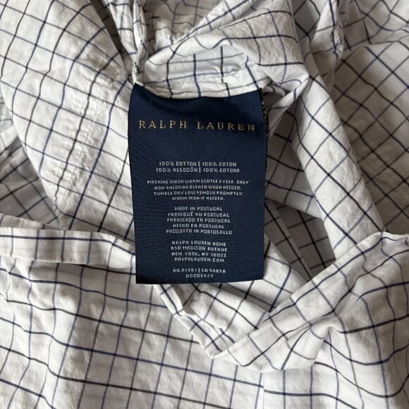 Ralph Lauren Tattersall Plaid King Pillow Cases - Picture 2 of 2